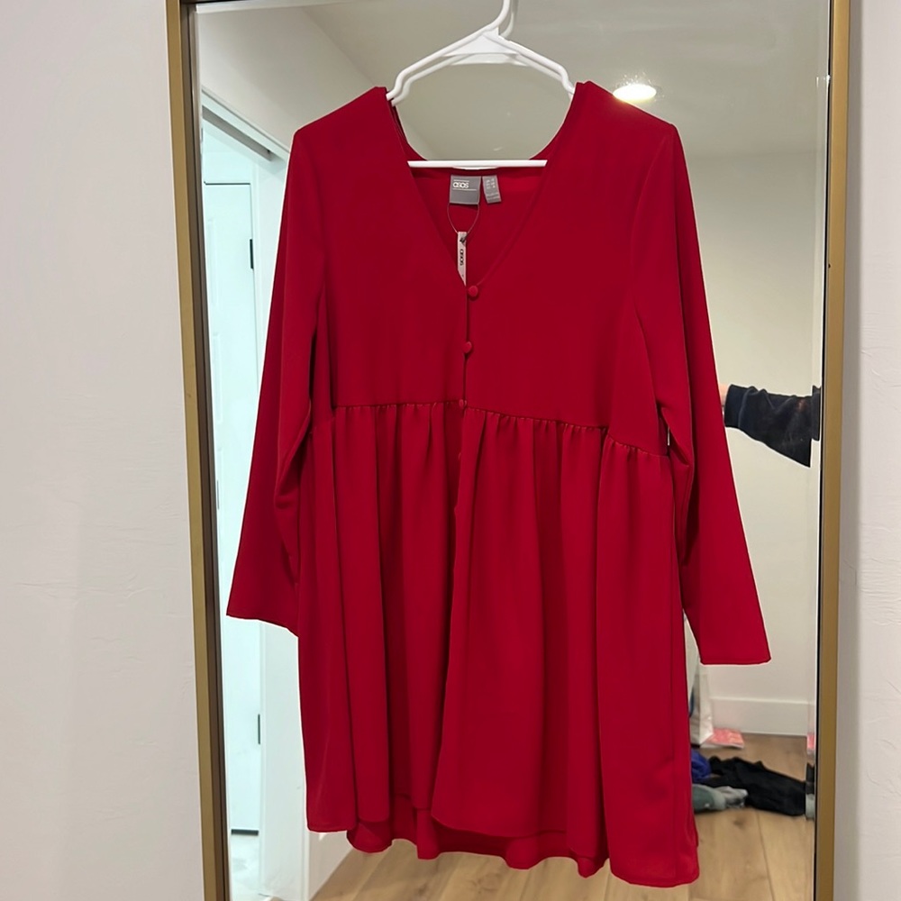 ASOS red mini dress size 6
